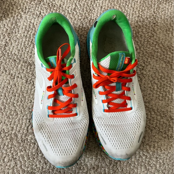 Brooks Adrenaline GTS 22 bowl multicolor confetti white mens size 11.5 - Picture 3 of 12